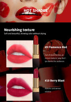CHARMACY Moisturizing Luxury Lipstick Velvet High Quality Lipsticks Shiny Professional Korean Makeup Cosmetic for Lip Women