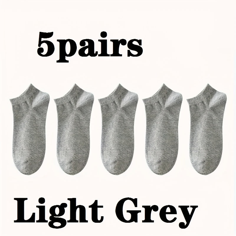 1/5/10/20/30 Pairs Essential Ankle Socks - Soft, Lightweight, Low-Cut, All-Match, Comfortable Women's Stockings & Hosiery