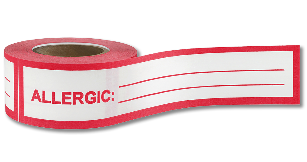 1" Patient-Allergy Notification Tape: 14 yds