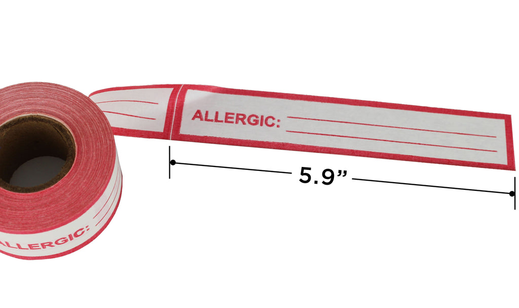 1" Patient-Allergy Notification Tape: 14 yds