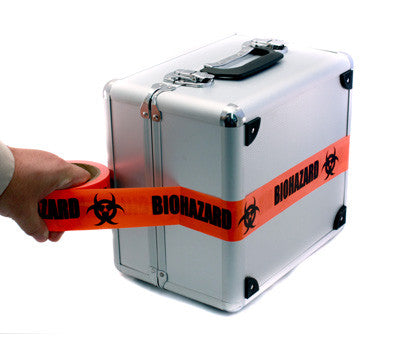"BIOHAZARD" - Imprinted 2" PVC Tape: 55 yds