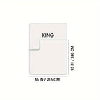 1-Piece (without Pillowcases) Thick Raschel Printed Blanket King Size Luxurious Single Ply 9 Lbs Soft & Warm Blanket Bed Home Gifts 85 X 95 In (215x240cm) For Any Decor