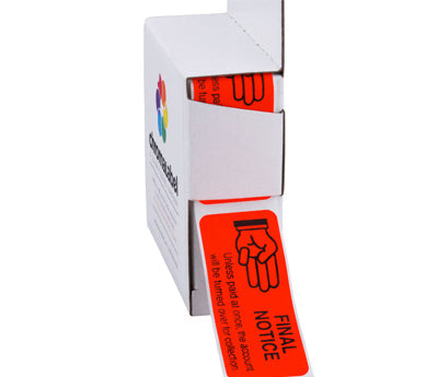 "Past Due Payment" Collection Labels - 1" x 2-1/4" - 250/Box