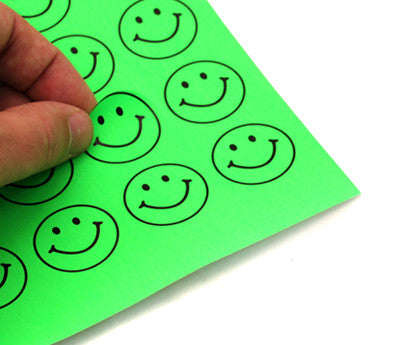 1-1/4" Printable Circle Labels - Neon Variety Pack: 25 Sheets/ Pack