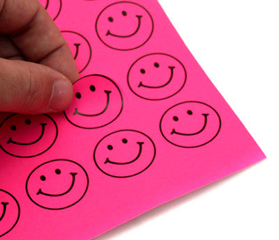 1-1/4" Printable Circle Labels - Neon Variety Pack: 25 Sheets/ Pack