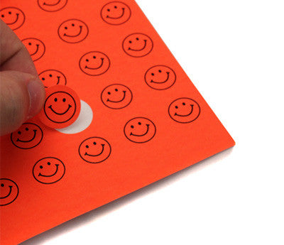 3/4" Printable Round Labels, Assorted Fluorescent Colors: 2,700/Pack