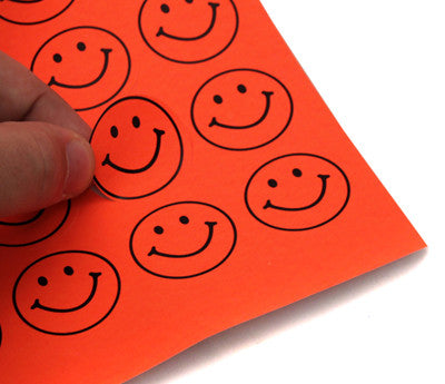 1-1/4" Printable Circle Labels - Neon Variety Pack: 25 Sheets/ Pack