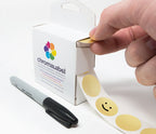 1" Permanent Round Color-Code Dot Kit (Metallic): 3,000/Kit