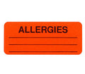 "Allergies" Labels - 1" x 2-1/4" - 250/Box